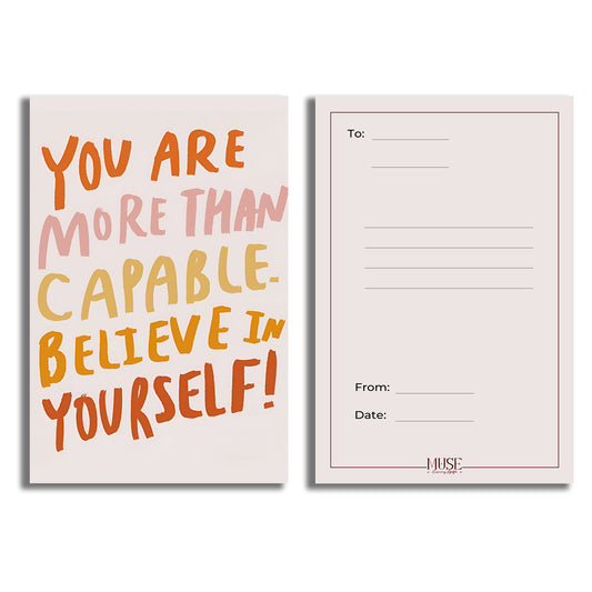 Believe in Yourself Motivational Postcard