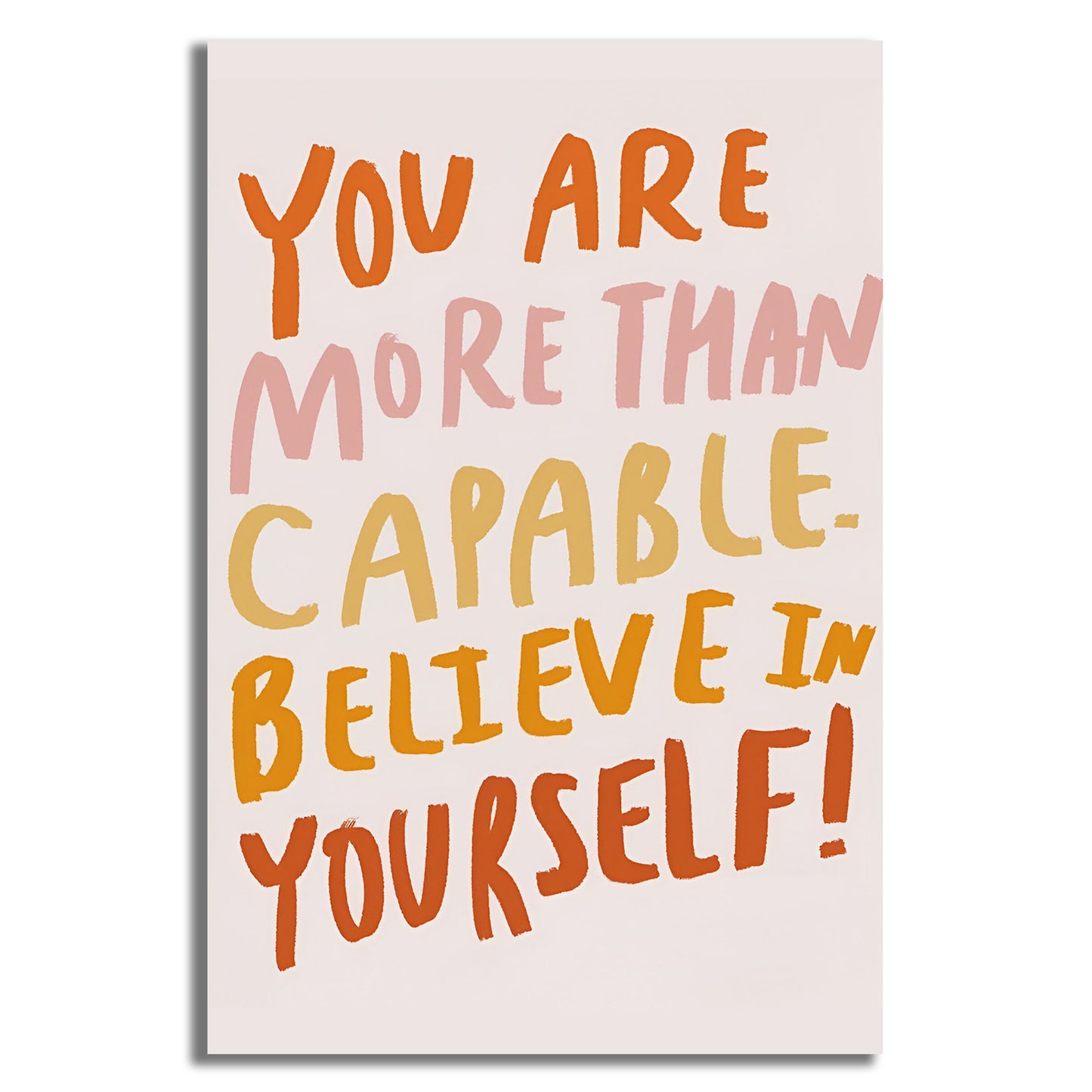 Believe in Yourself Motivational Postcard