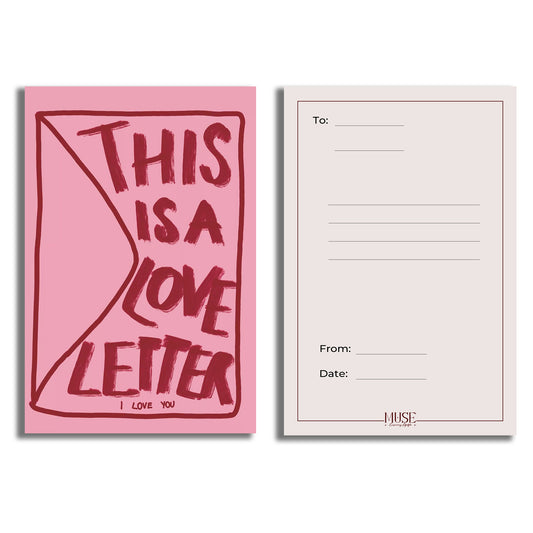 This is a Love Letter Postcard