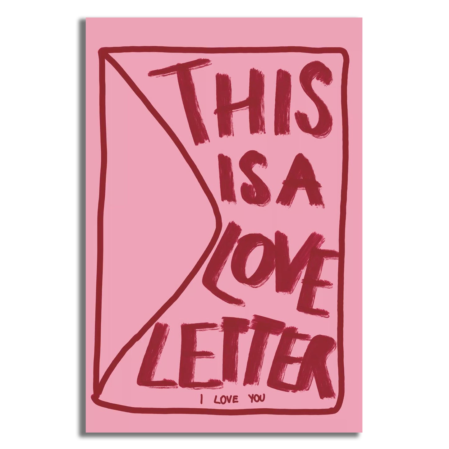 This is a Love Letter Postcard