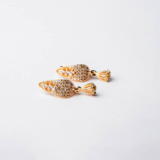 Golden Crest Earrings