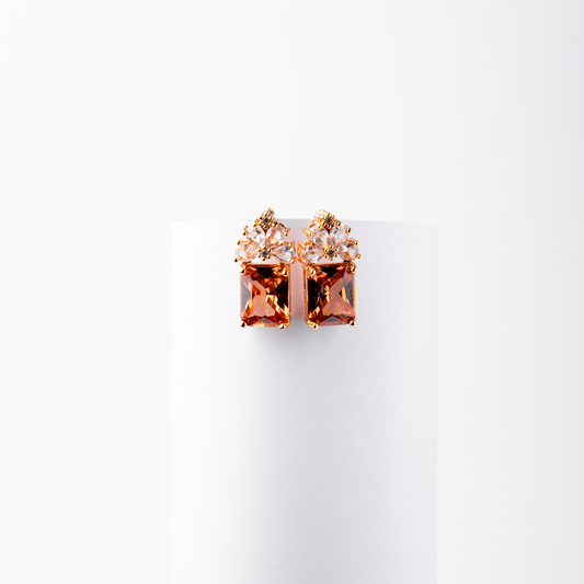 Nude Zircon Earrings