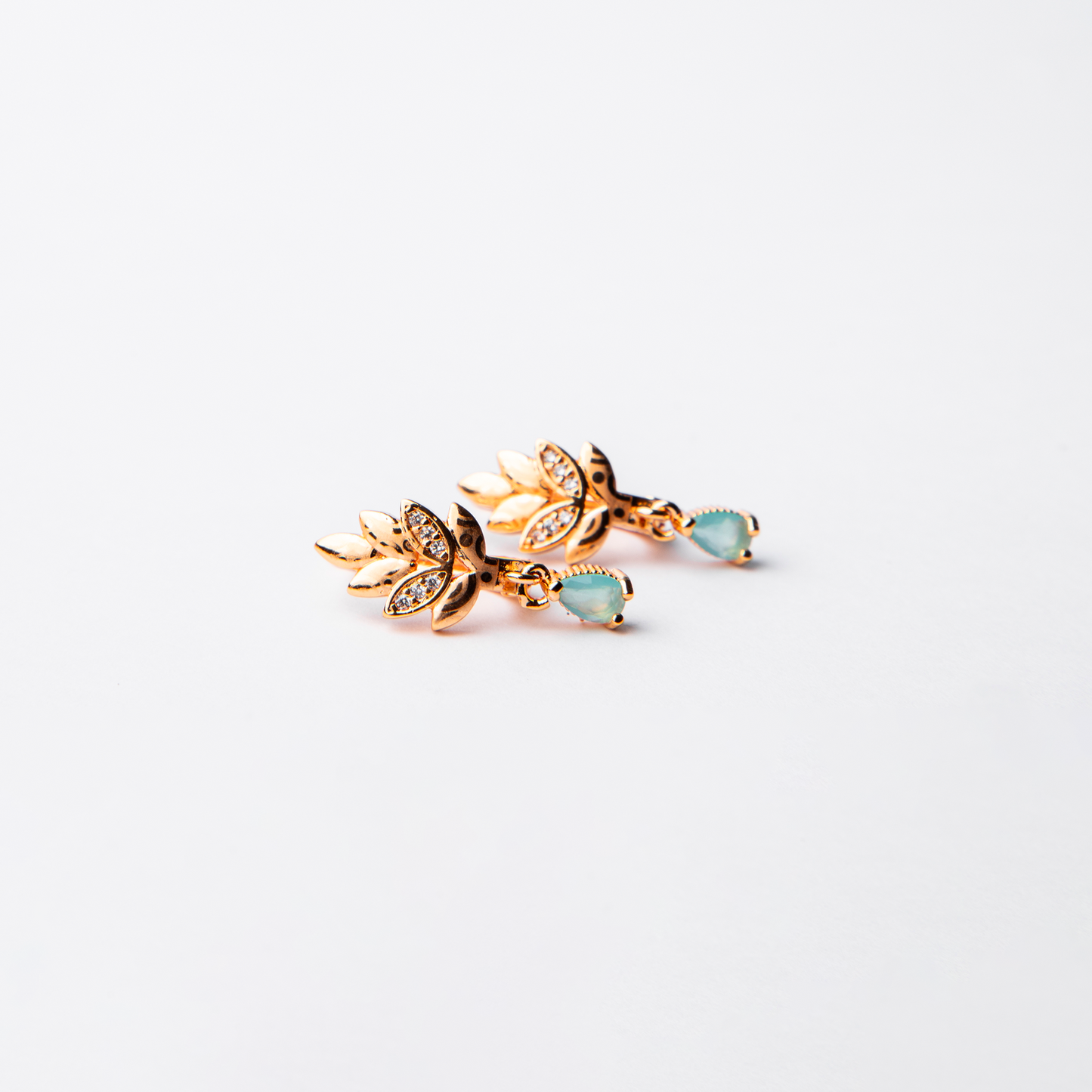 Gilded Teal Earrings