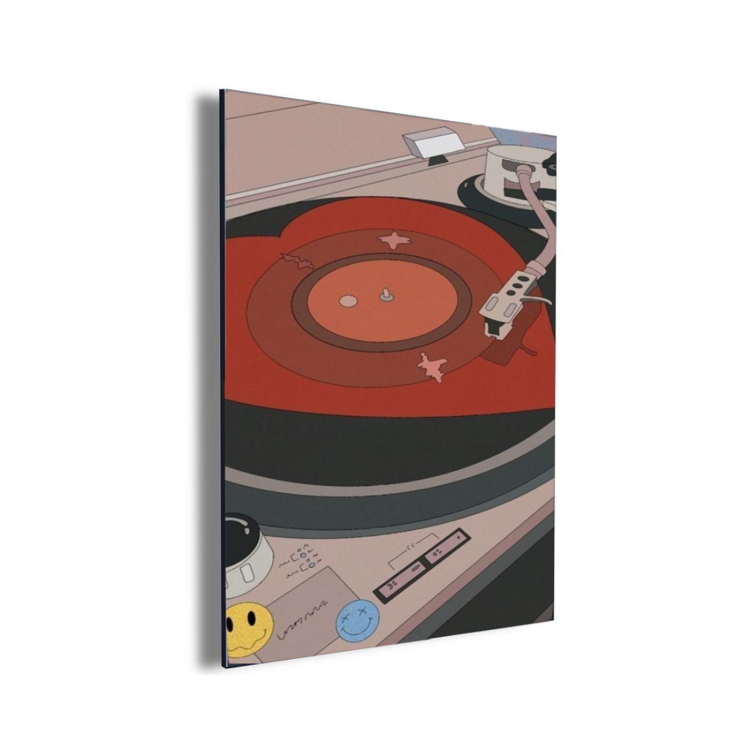 Record Player Acrylic Poster